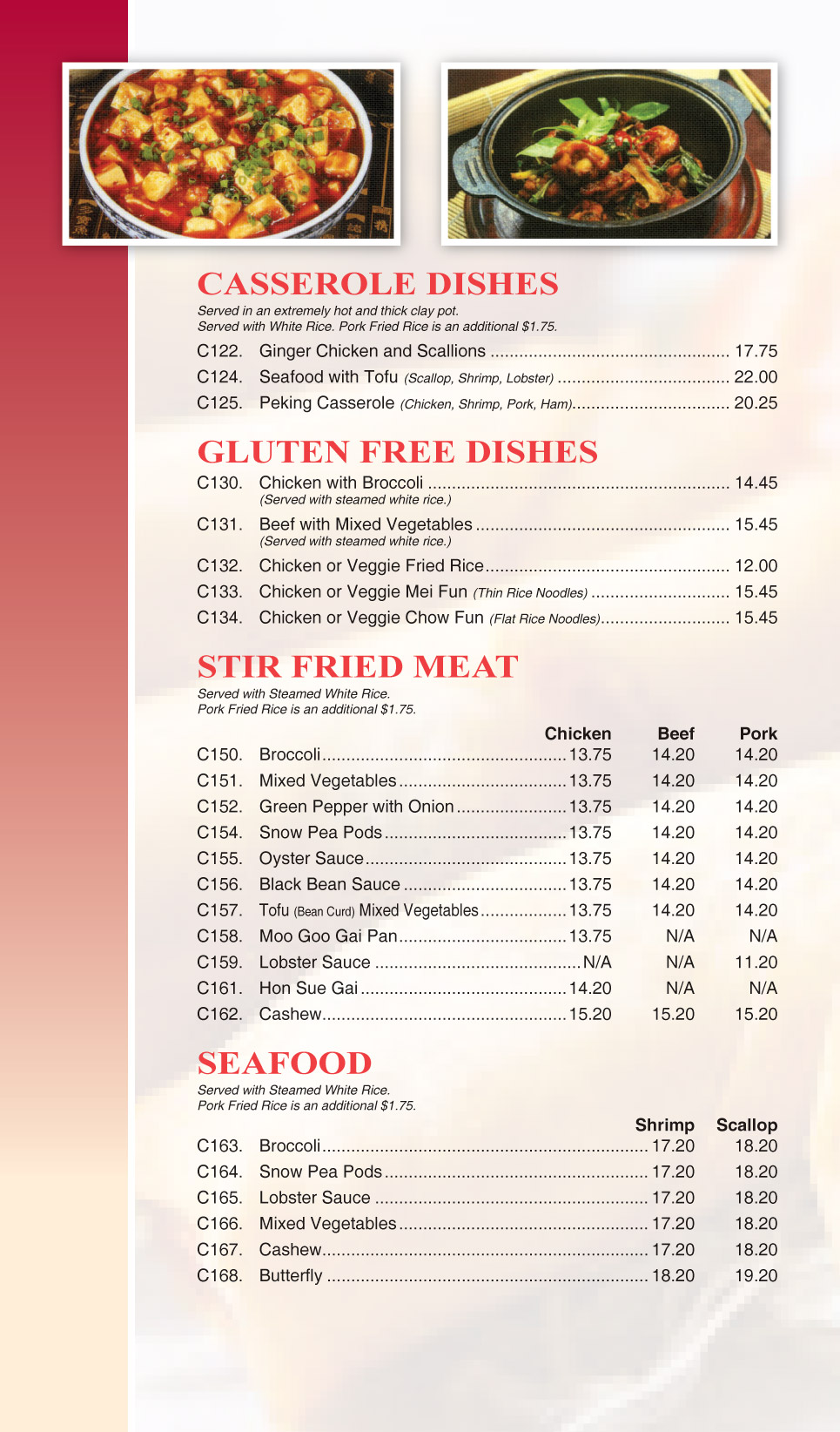 Chinese Menu Page 4 – Peking Sunrise – Asian Restaurant in North Conway, NH